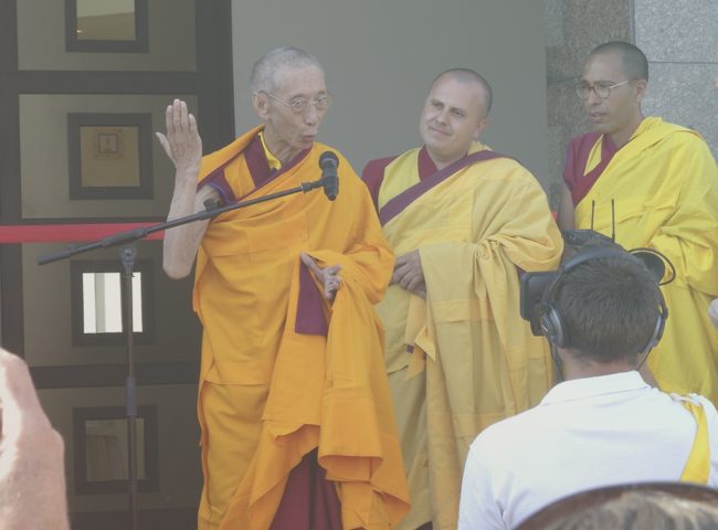 Geshe Kelsang Gyatso Tempel Eröffnung